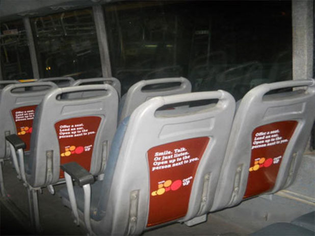 Bus Seat Back Panel Advertising